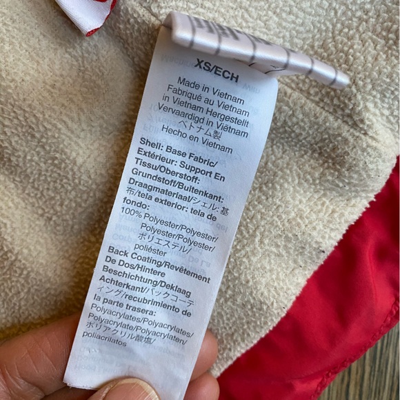 FLASH SALE JCrew Kids Size XS Red warm cozy winter jacket w/ hood + cinch waist. - Picture 3 of 8